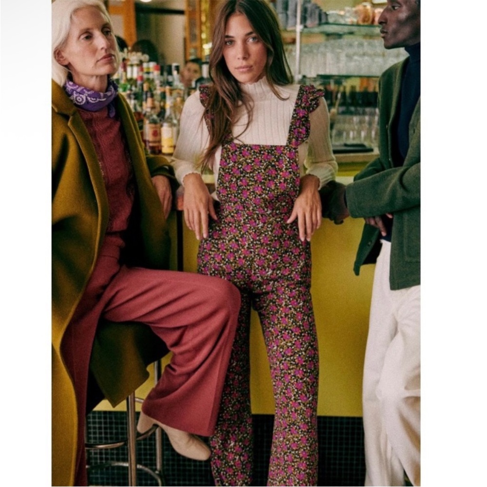 NWT Sezane Juliet Floral Jumpsuit